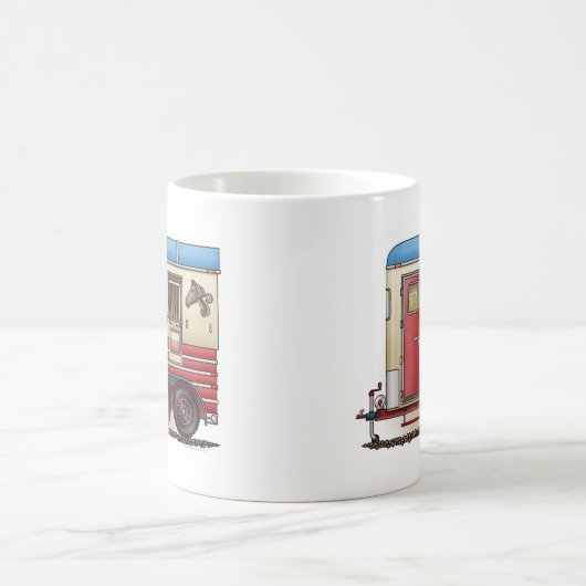 Pferdeanhänger-Camper Kaffeetasse (Mittel)