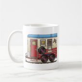 Pferdeanhänger-Camper Kaffeetasse (Links)