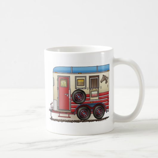 Pferdeanhänger-Camper Kaffeetasse (Rechts)