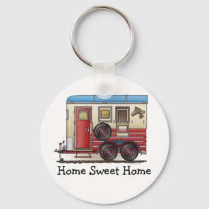 Pferdeanhänger-Camper Schlüsselanhänger