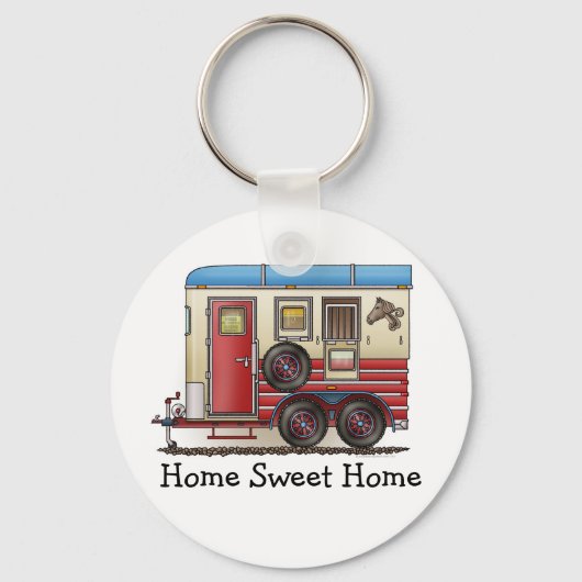 Pferdeanhänger Schlüsselanhänger (Vorderseite)