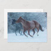 Pferdeantrieb Postkarte (Vorne/Hinten)