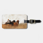 Pferdearbeit Gepäckanhänger (Vorderseite horizontal)