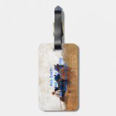 Pferdearbeit Gepäckanhänger (Rückseite vertikal)