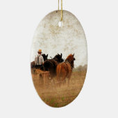 Pferdearbeit Keramikornament (Rechts)