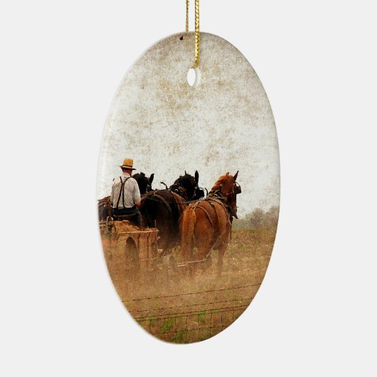 Pferdearbeit Keramikornament (Rechts)