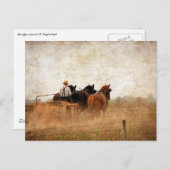 Pferdearbeit Postkarte (Vorne/Hinten)