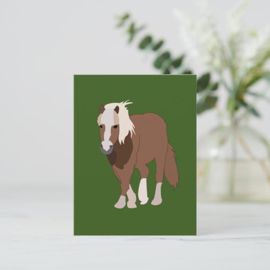Pferdeart Postkarte (Stehend Vorderseite)