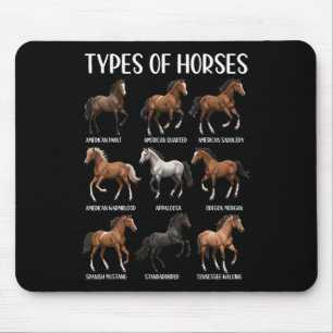 Pferdearten Shirt Gewitterpferd Mousepad