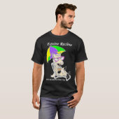 Pferdeartig stützen dunkles Shirt (Vorne ganz)