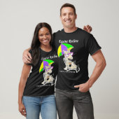 Pferdeartig stützen dunkles Shirt (Unisex)