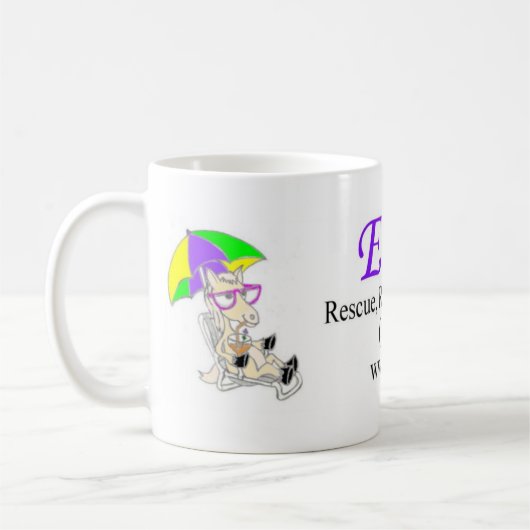 Pferdeartig stützen Tasse (Links)