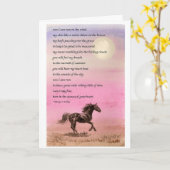 Pferdeartige Beileids-Karte Karte (Gelbe Blume)