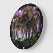 Pferdeartige Hingabe-Uhr Große Wanduhr (Winkel)