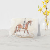 Pferdeartige Kunst-Karten Karte (Gelbe Blume)