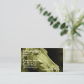 Pferdeartige Kunst-Visitenkarte Visitenkarte (Stehend Vorderseite)