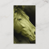 Pferdeartige Kunst-Visitenkarte Visitenkarte (Rückseite)