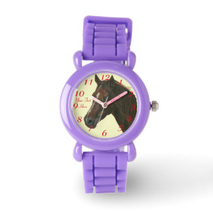 Pferdeartige Kunstmalerei des Armbanduhr