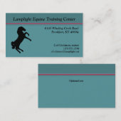 Pferdeartige Service-Visitenkarte Visitenkarte (Vorne/Hinten)