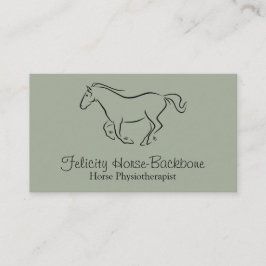 Pferdeartiger Physiotherapeut Visitenkarte