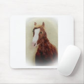Pferdeartiges malendes Brown-Pferd Mousepad (Mit Mouse)