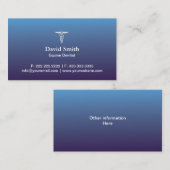 Pferdeartiges medizinischer u. zahnmedizinischer visitenkarte (Vorne/Hinten)