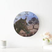 pferdeartiges Porträt des Große Wanduhr (Zuhause)