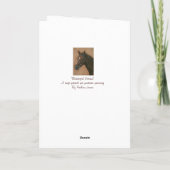 pferdeartiges Porträt des Karte (Rückseite)