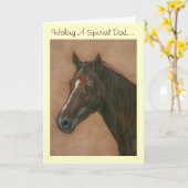 pferdeartiges Porträt des Karte (Gelbe Blume)