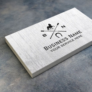 Pferdeartiges Reiten-rustikales Reiterhölzernes Visitenkarte