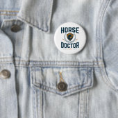 Pferdearzt Pferdeärztin Button (Beispiel)