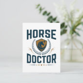 Pferdearzt Pferdeärztin Postkarte (Stehend Vorderseite)
