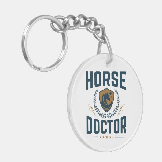 Pferdearzt Pferdeärztin Schlüsselanhänger (Vorderseite links)