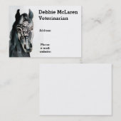 Pferdeärztestermin und Visitenkarte Terminkarte (Vorne/Hinten)
