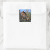 Pferdeaufkleber Quadratischer Aufkleber (Tasche)