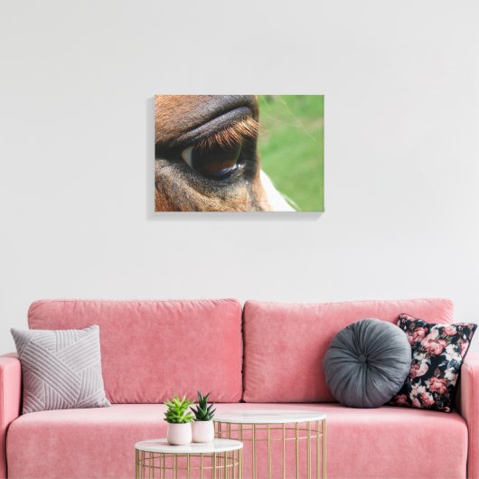 Pferdeauge Leinwanddruck (Insitu (Wohnzimmer))