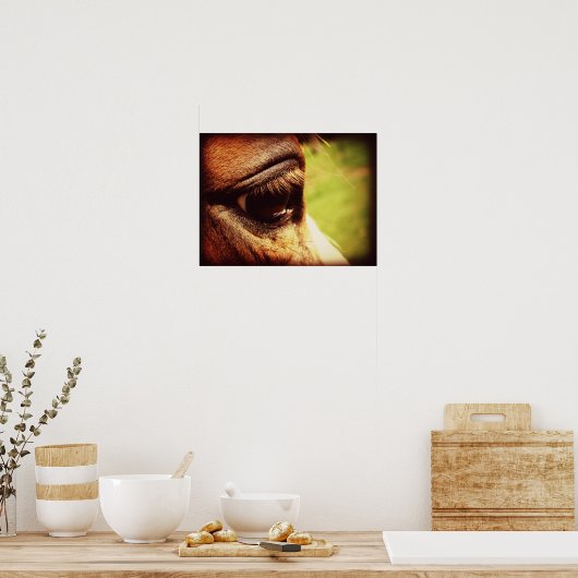 Pferdeauge Poster (Küche)