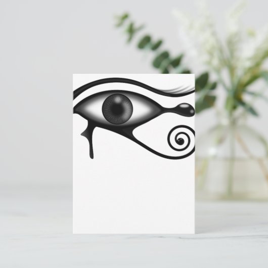 Pferdeauge Postkarte (Stehend Vorderseite)