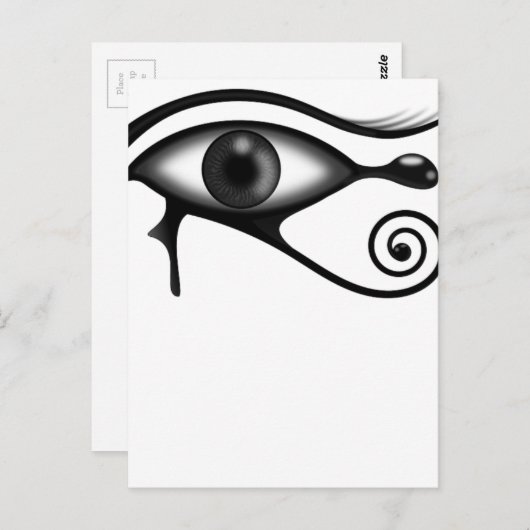 Pferdeauge Postkarte (Vorne/Hinten)