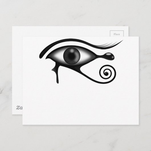 Pferdeauge Postkarte (Vorne/Hinten)