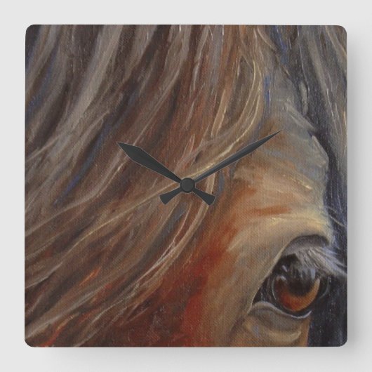 Pferdeaugen Feine Kunst Uhr (Vorderseite)