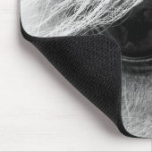 Pferdeaugen in Schwarz und Weiß Mousepad (Ecke)