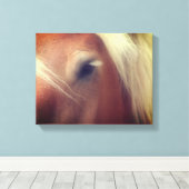 Pferdeaugenweisheit Leinwanddruck (Insitu (Holzboden))