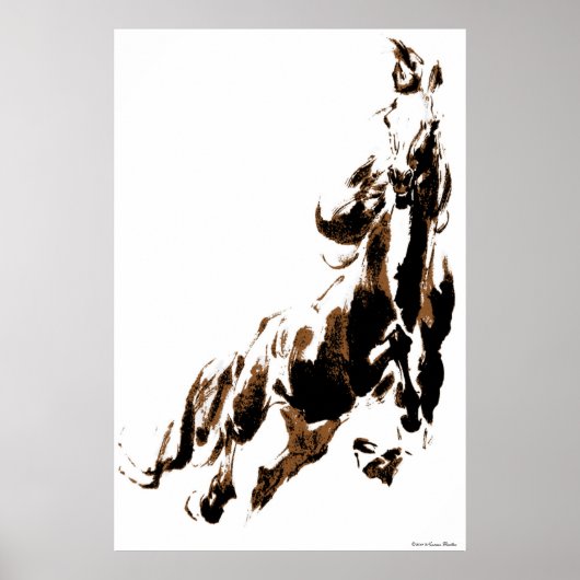 Pferdeausdruck Poster (Vorne)