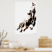 Pferdeausdruck Poster (Küche)