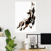 Pferdeausdruck Poster (Heimbüro)