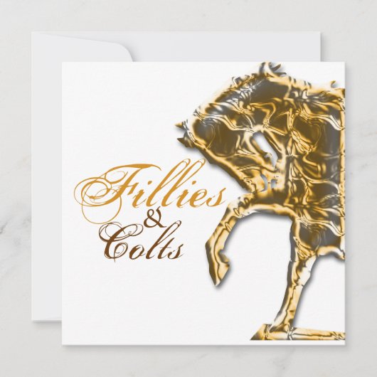 Pferdeausstellung Party Einladung (Vorderseite)