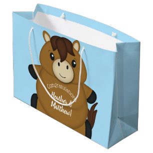 PferdeBaby Dusche Blue Boy Große Geschenktüte
