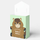 PferdeBaby-Dusche Geschenkschachtel (Geöffnet)