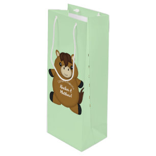 PferdeBaby-Dusche Geschenktüte Für Weinflaschen